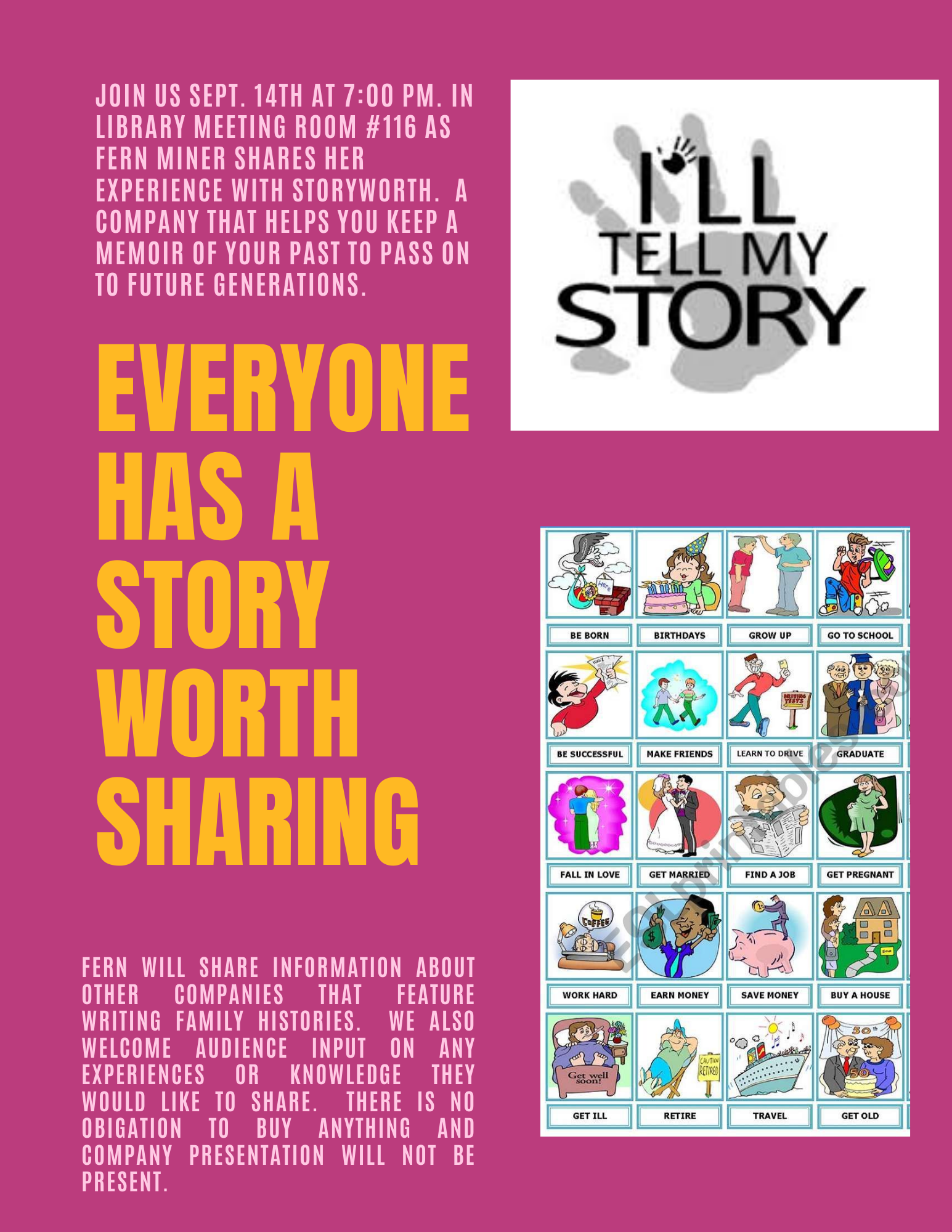 Everyone Has a Story to Share! Thorntown Public Library